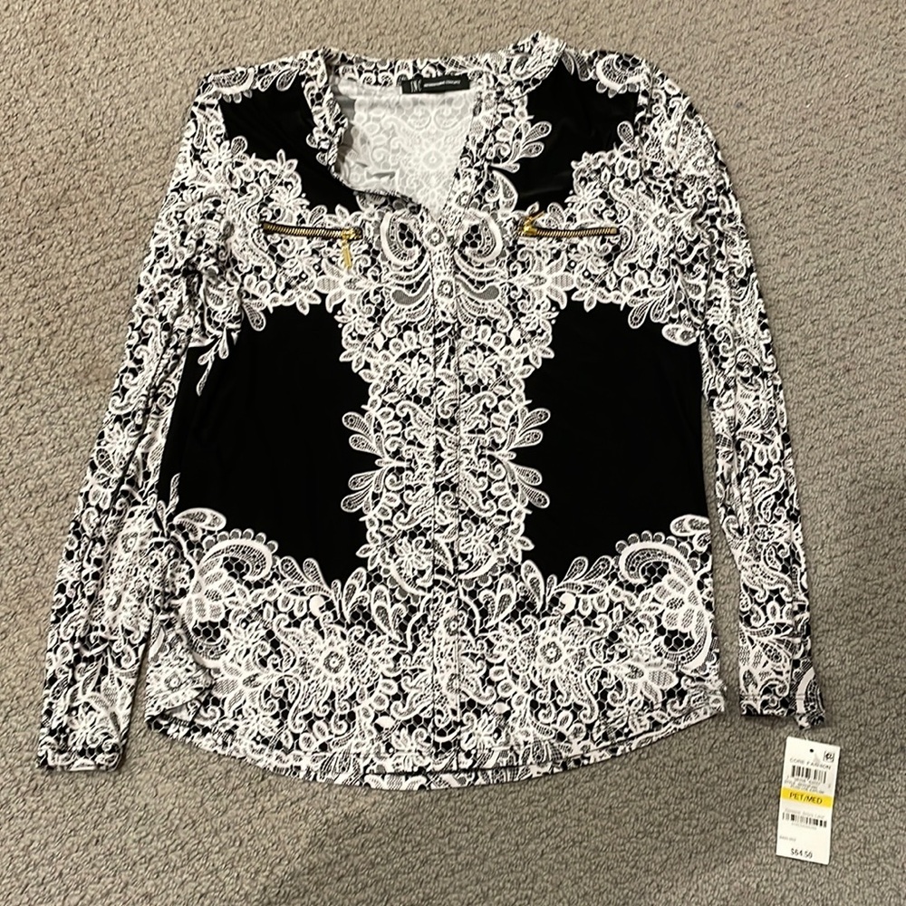 Black and white soft shirt